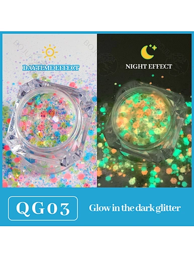 glow in the dark glitter powder